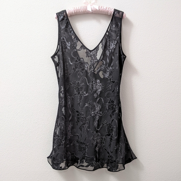 Victoria's Secret Other - 90s Victoria's Secret Gold Label sheer black slip dress size Large NWT